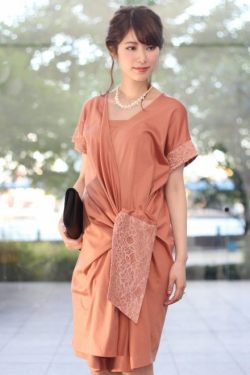 レンタルドレス マタニティ Diane-Orange