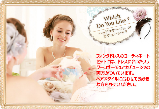 Which Do You Like ?ヘッドコサージュ or カチューシャ？