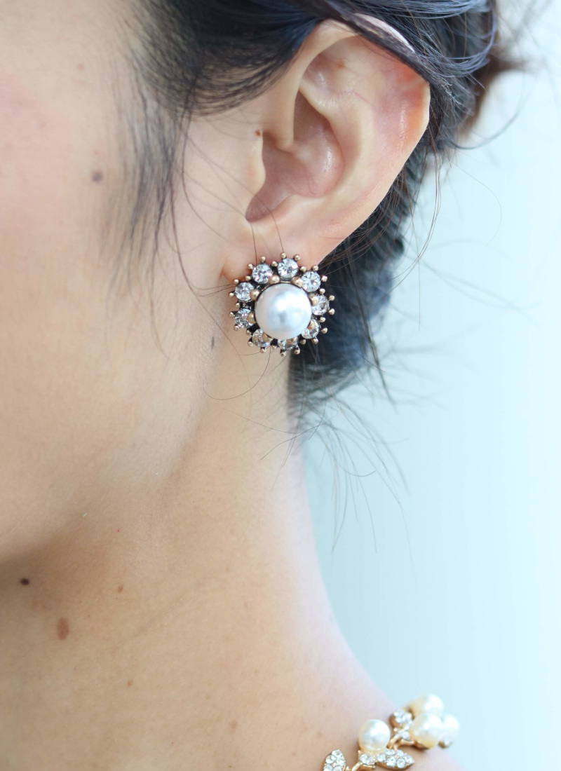 RMD-032 ジュリア・ターナー グレージュビジュー×シフォンフェミニンDress イヤリング