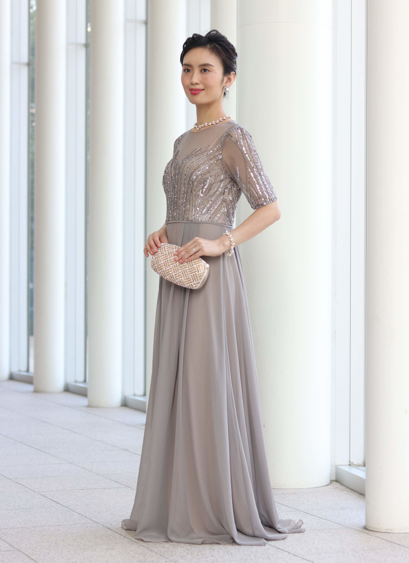 RMD-032 ジュリア・ターナー グレージュビジュー×シフォンフェミニンDress サイド