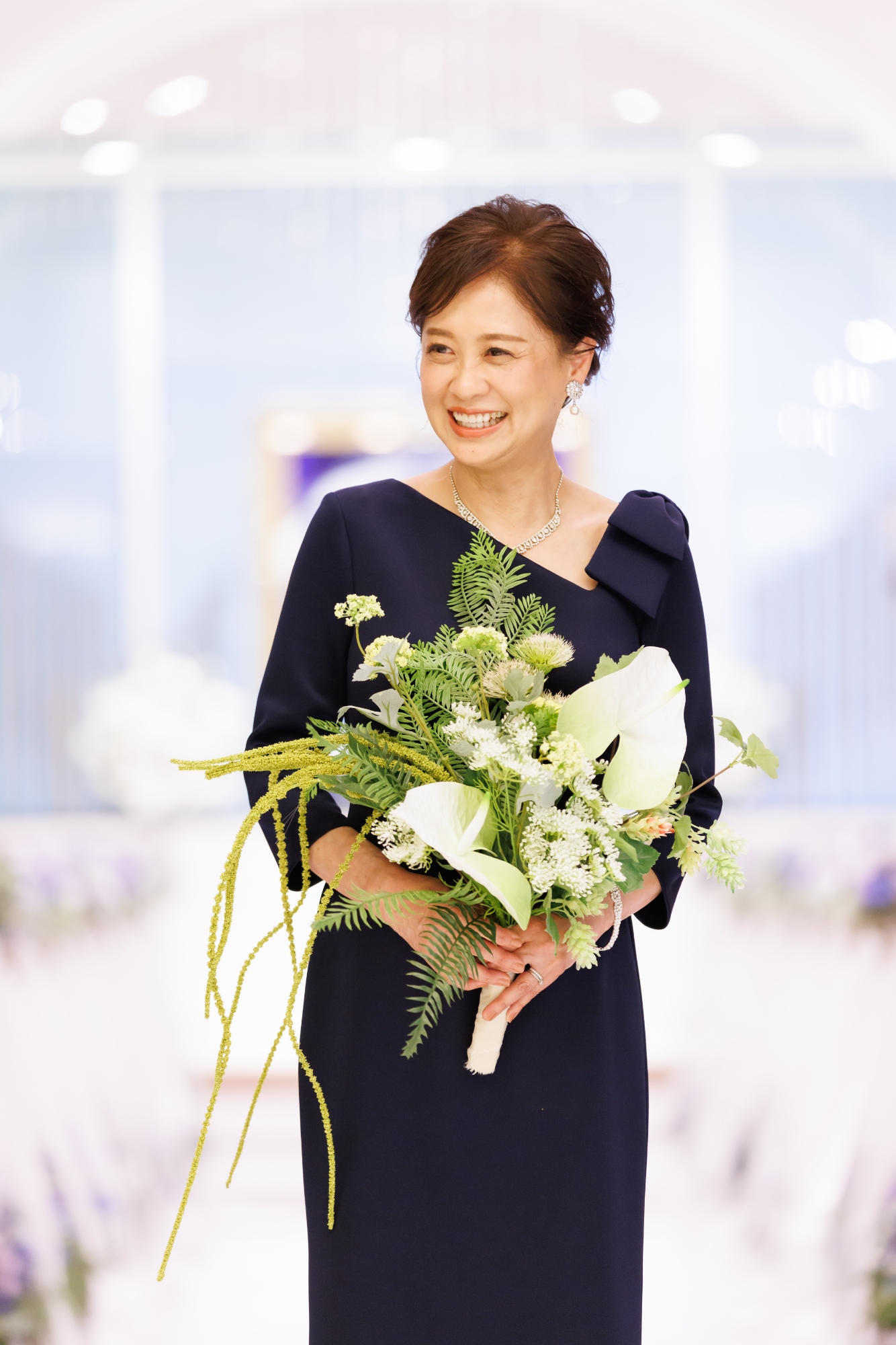 新郎母ドレス　新婦母ドレス　マザードレス　ママドレス マザーズドレス　結婚式母ドレス　母親ドレス　ヘアスタイル　ヘアアレンジ　ヘアセット