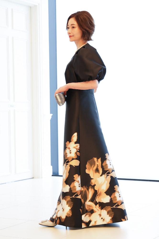 新郎母ドレス　新婦母ドレス　マザードレス　ママドレス マザーズドレス　結婚式母ドレス　母親ドレス　ヘアスタイル　ヘアアレンジ　ヘアセット