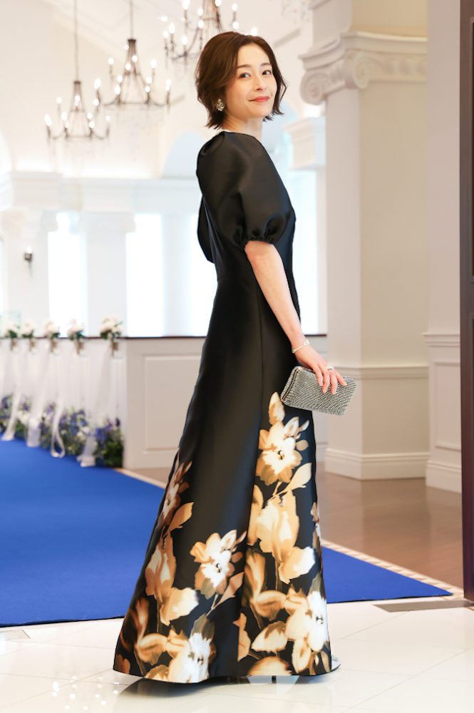 新郎母ドレス　新婦母ドレス　マザードレス　ママドレス マザーズドレス　結婚式母ドレス　母親ドレス　ヘアスタイル　ヘアアレンジ　ヘアセット