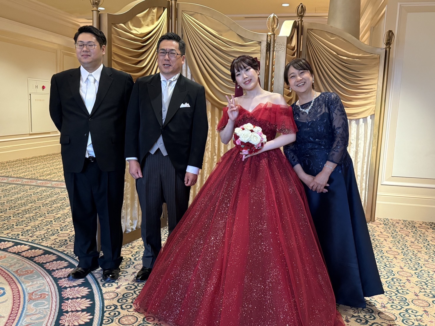 新郎母ドレス　新婦母ドレス　マザードレス　ママドレス マザーズドレス　結婚式母ドレス　母親ドレス　ヘアスタイル　ヘアアレンジ　ヘアセット