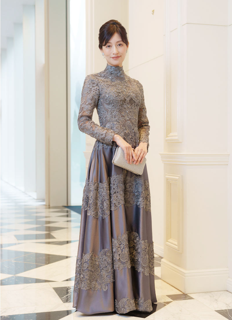 新郎母ドレス　新婦母ドレス　マザードレス　ママドレス マザーズドレス　結婚式母ドレス　母親ドレス　ヘアスタイル　ヘアアレンジ　ヘアセット