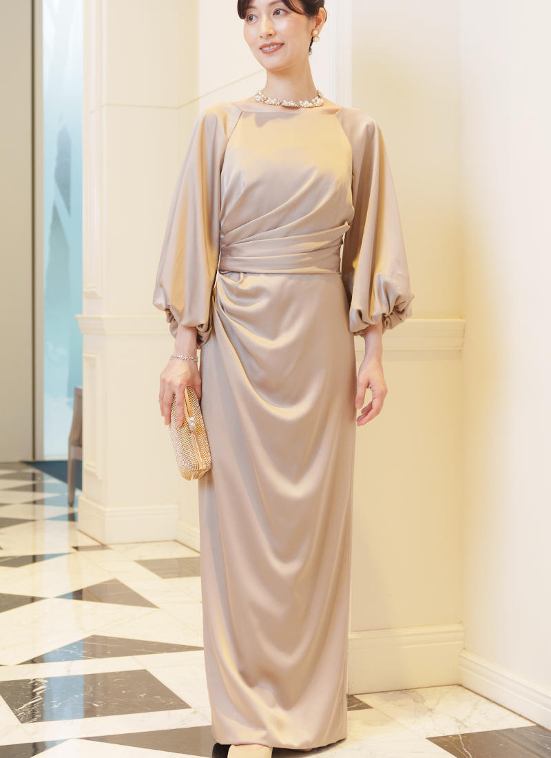 新郎母ドレス　新婦母ドレス　マザードレス　ママドレス マザーズドレス　結婚式母ドレス　母親ドレス　ヘアスタイル　ヘアアレンジ　ヘアセット