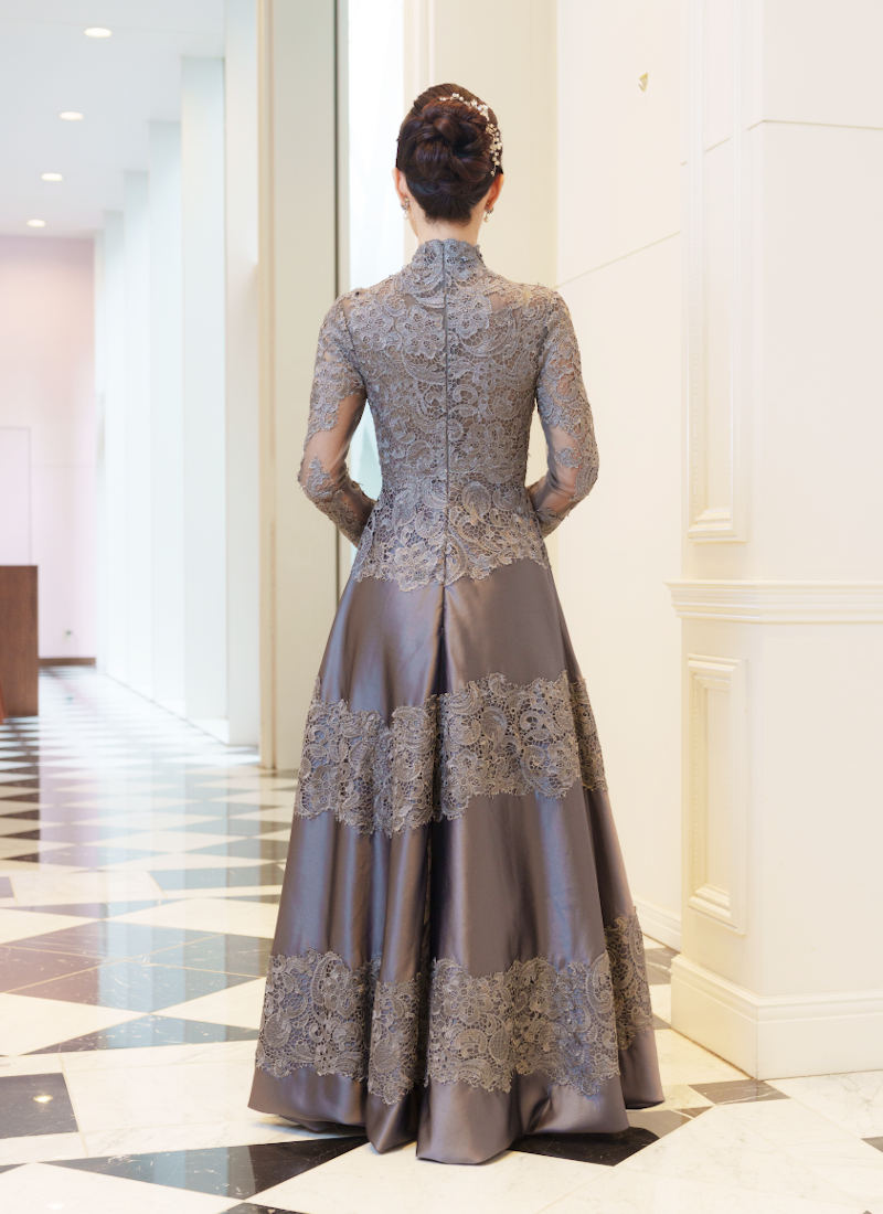 新郎母ドレス　新婦母ドレス　マザードレス　ママドレス マザーズドレス　結婚式母ドレス　母親ドレス　ヘアスタイル　ヘアアレンジ　ヘアセット