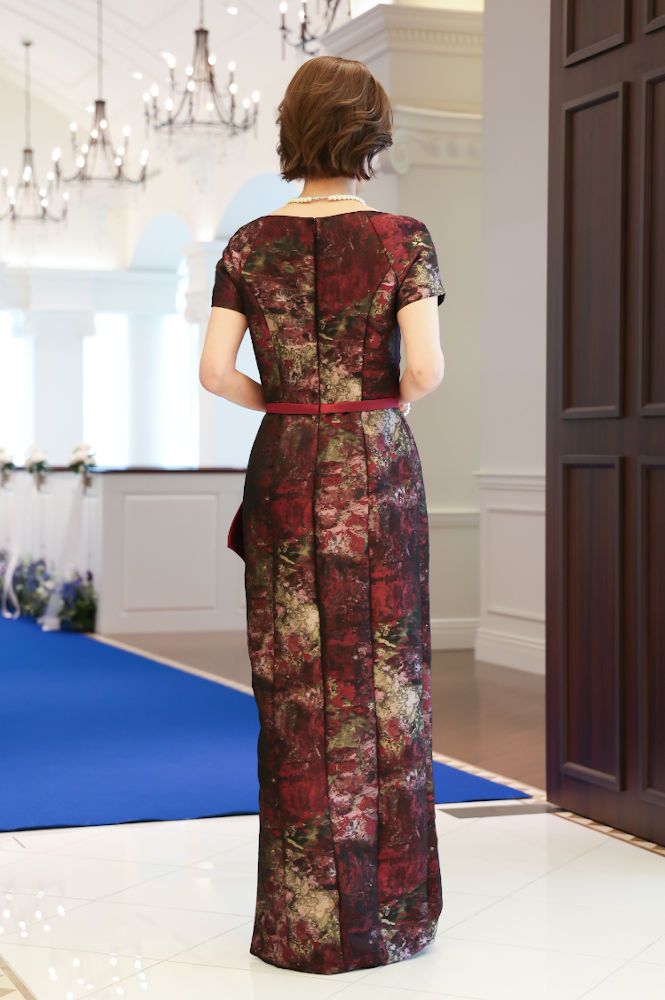 新郎母ドレス　新婦母ドレス　マザードレス　ママドレス マザーズドレス　結婚式母ドレス　母親ドレス　ヘアスタイル　ヘアアレンジ　ヘアセット