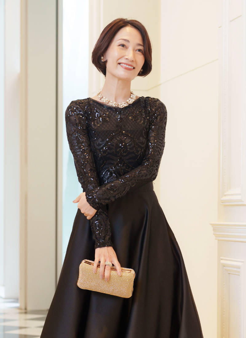 新郎母ドレス　新婦母ドレス　マザードレス　ママドレス マザーズドレス　結婚式母ドレス　母親ドレス　ヘアスタイル　ヘアアレンジ　ヘアセット