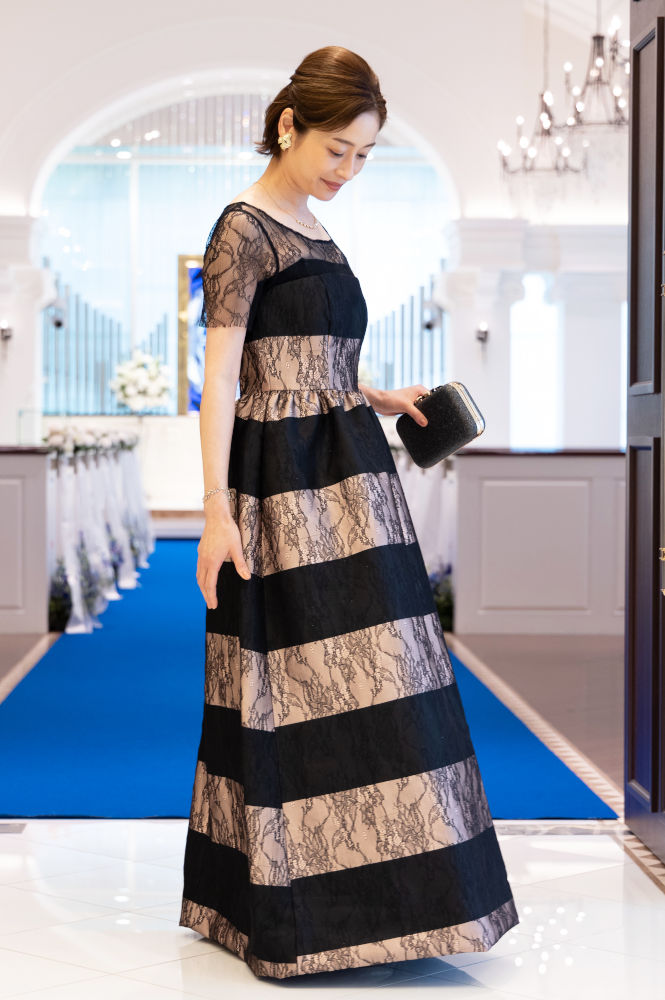 新郎母ドレス　新婦母ドレス　マザードレス　ママドレス マザーズドレス　結婚式母ドレス　母親ドレス　ヘアスタイル　ヘアアレンジ　ヘアセット