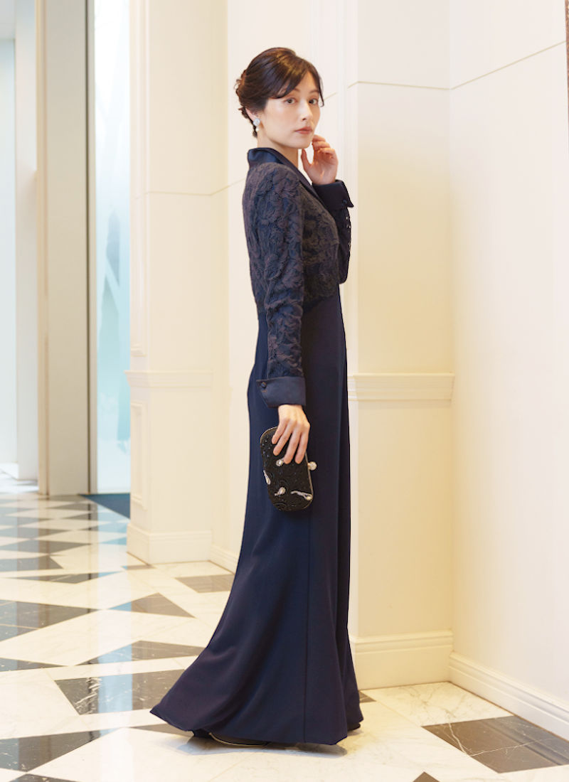 新郎母ドレス　新婦母ドレス　マザードレス　ママドレス マザーズドレス　結婚式母ドレス　母親ドレス　ヘアスタイル　ヘアアレンジ　ヘアセット