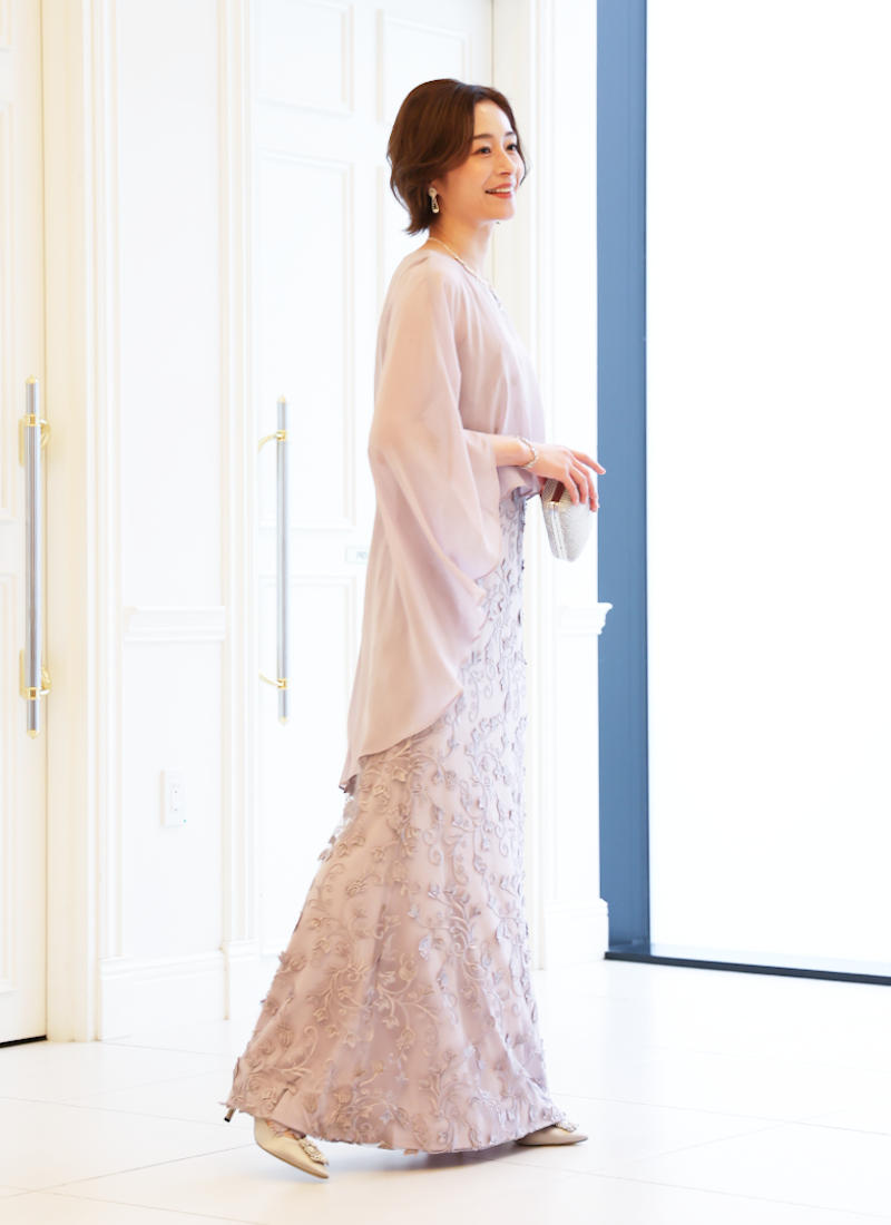 新郎母ドレス　新婦母ドレス　マザードレス　ママドレス マザーズドレス　結婚式母ドレス　母親ドレス　ヘアスタイル　ヘアアレンジ　ヘアセット