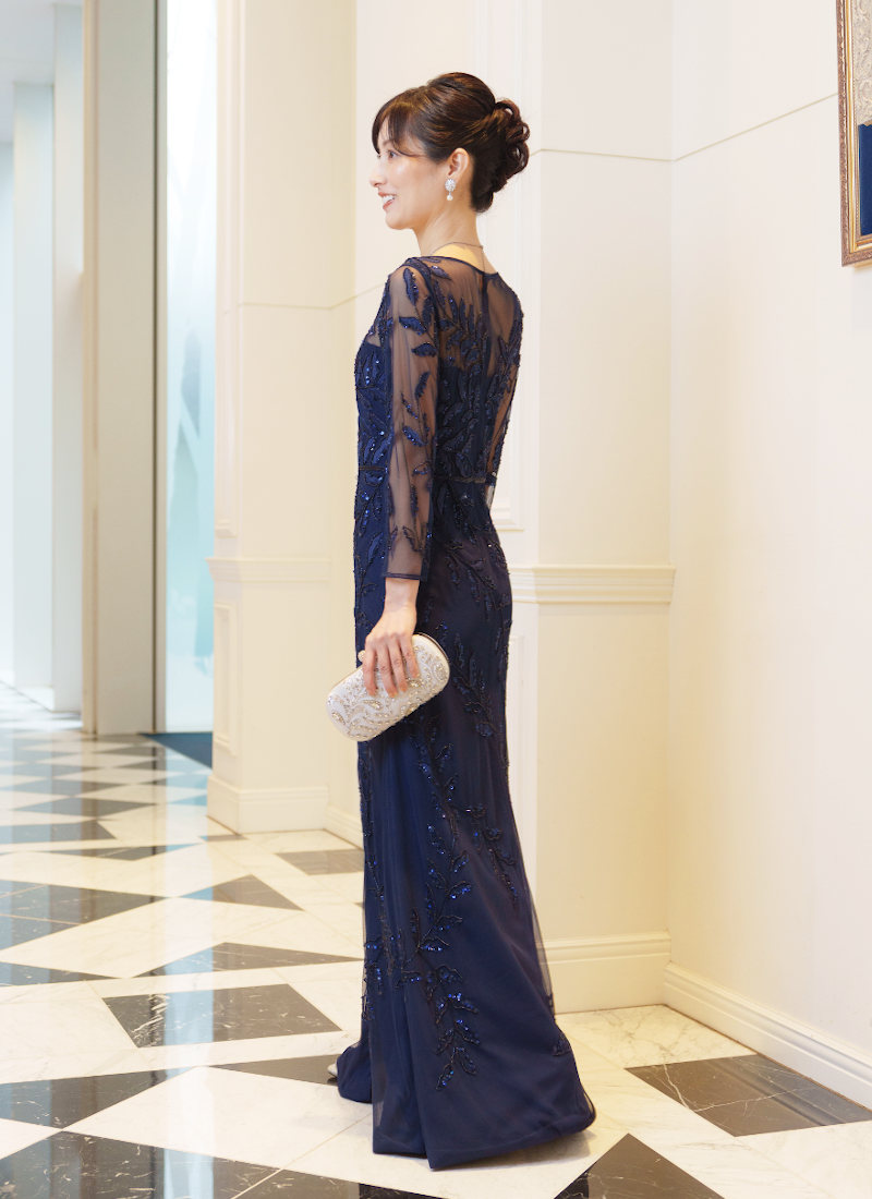 新郎母ドレス　新婦母ドレス　マザードレス　ママドレス マザーズドレス　結婚式母ドレス　母親ドレス　ヘアスタイル　ヘアアレンジ　ヘアセット