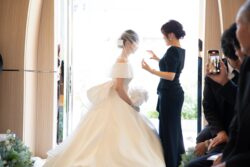 新郎母ドレス　新婦母ドレス　マザードレス　ママドレス マザーズドレス　結婚式母ドレス　母親ドレス　ヘアスタイル　ヘアアレンジ　ヘアセット